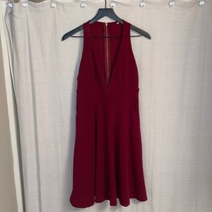 V neck dress